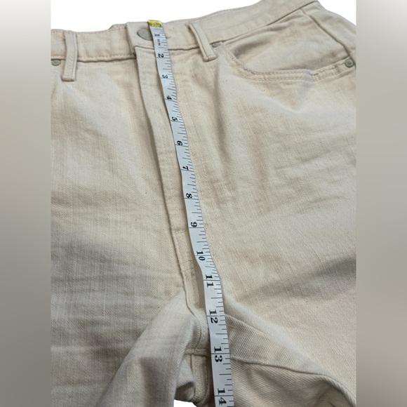 Mother Half Pipe High Rise Ankle Jeans in Act Naturally Cream Beige Size 30 - Picture 11 of 12